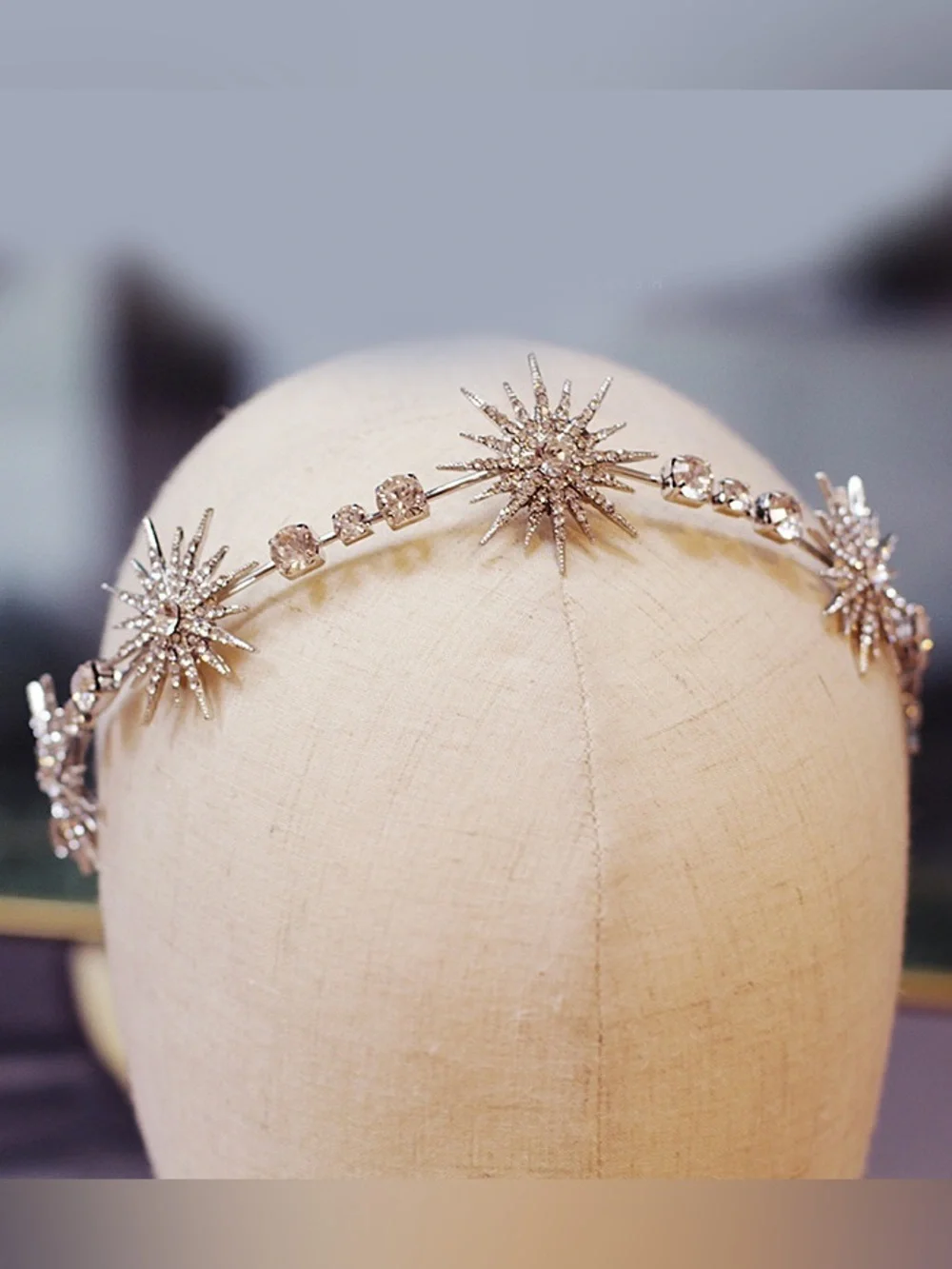 Crystal Starburst Headband - Silver Sparkle